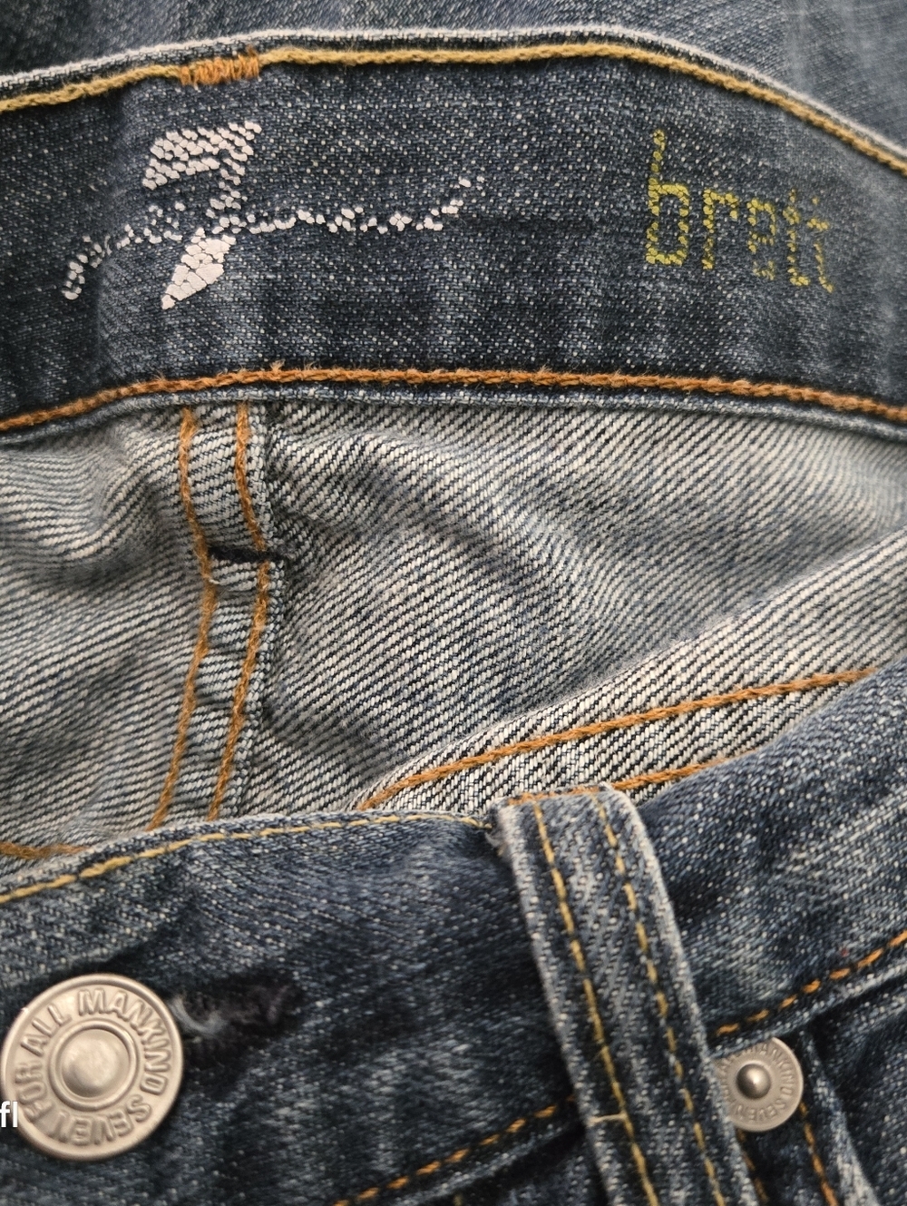 7FAM 7 for all Mankind Brett Jeans 29 distressed - Picture 9 of 12
